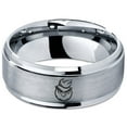 thumbnail image 2 of Gray Rings Set Mens Jewelry Tungsten Gamer Custom Ring Engagement Gifts for Her 50th Wedding Anniversary, 2 of 7