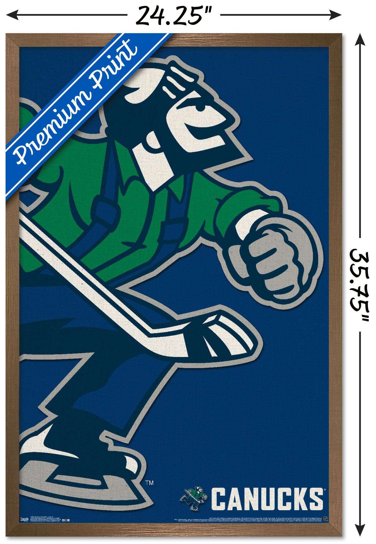 NHL Vancouver Canucks - Logo 14 Wall Poster, 22.375" x 34", Framed