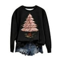 thumbnail image 2 of pimelu Christmas Sweatshirt Clearance Christmas Sweater for Women Plus Size Long Sleeve Crewneck Sweatshirt Tops Ladies Fashion Christmas Tree Graphics Pullover Shirts, 2 of 4