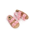 thumbnail image 2 of Douhoow Baby Girls Sandals Summer Anti-Slip Soft Sole Ruffle Flat Shoes First Walkers, 2 of 8