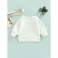 thumbnail image 4 of Cenuakty Infant Baby Girls Boys Sweatshirts Letter Print Round Neck Long Sleeve Pullovers Spring Autumn Casual Tops, 4 of 8