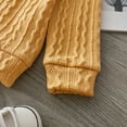 thumbnail image 4 of PatPat Toddler Girl Solid Casual Cable Knit Sweater,Sizes 18M-6Y, 4 of 9