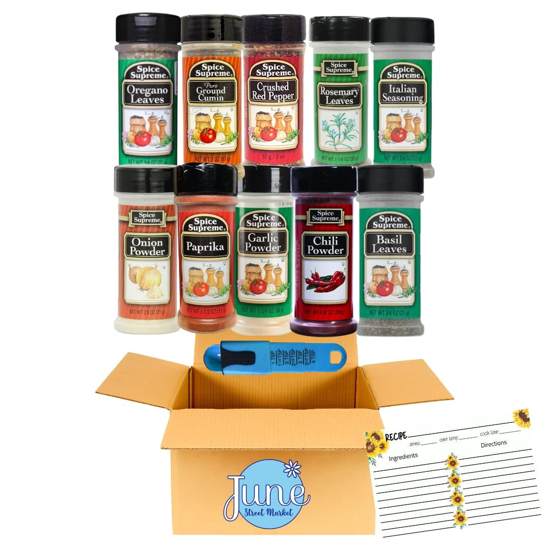 Spice Supreme Seasoning Kitchen Starter 10 Piece Gift Set