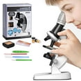 thumbnail image 3 of Microscope for Kids Beginners 100X 400x 2000X Magnification Kids Science Toys Microscope Kit with Microscope Slides LED Light and Box Education Scientific Toys for Child, 3 of 6