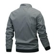 thumbnail image 2 of Spring And Autumn Men's Youth Jacket Windproof Thin Coat Checkered Baseball Clothes, 2 of 5