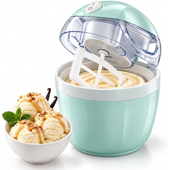 FunloIceCream Maker, Funlo Icecream Maker Machine,Blue | 15-Minute Fast Ice Cream Maker Cup, Homemade Dessert Maker with One Button Operation for Ice Cream, Gelato, Frozen Yogurt