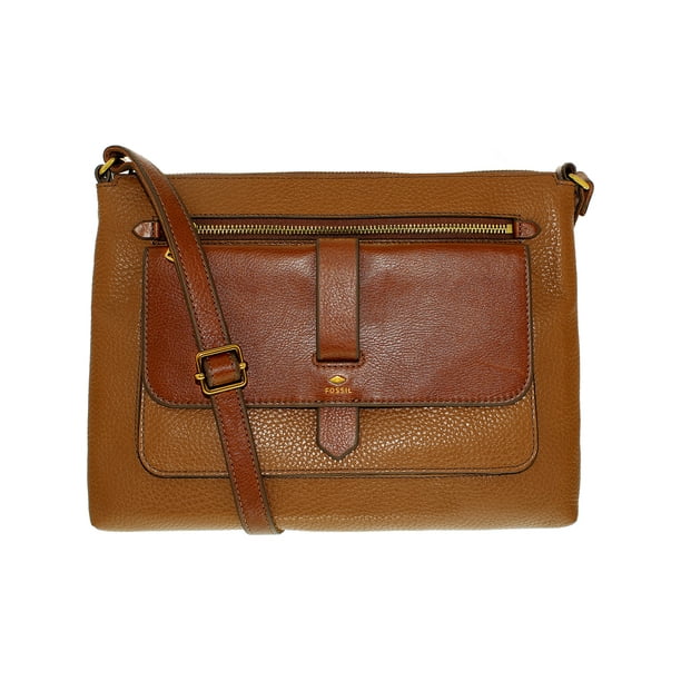 Fossil Fossil Women's Kinley Glazed Pebbled Leather Crossbody Cross