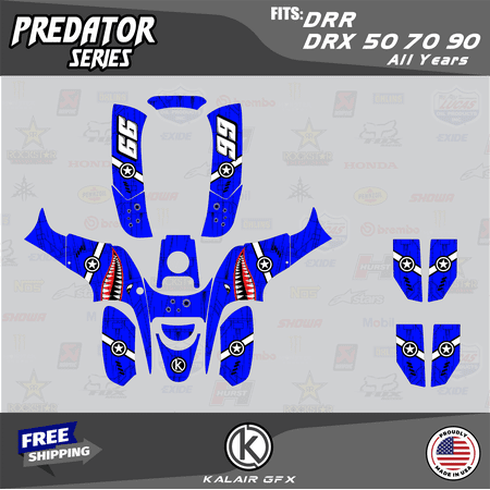 Kalair GFX Graphics Kit for Drr DRX50-DRX70-DRX90 (All Years) Predator Series Kalair GFX Graphics Kit for Drr DRX50-DRX70-DRX90 (All Years) Predator Series