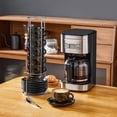 thumbnail image 3 of Vancasso 8 oz Coffee Mug Sets of 6, Stackable Espresso Cups with Saucers & Stand, Ceramic Cappuccino Cups for Espresso, Tea, Black, 3 of 10