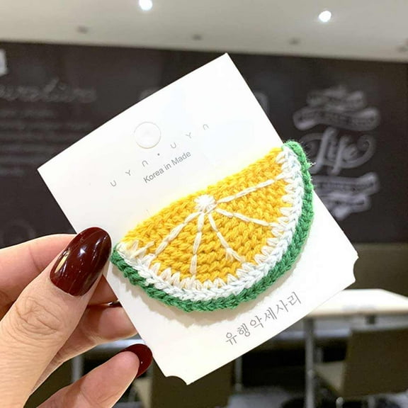 MEIBUTYUP Shaped Woolen Yarn Hair Clips Barrettes 1 Pack Cute Hair Accessories for Women Girls