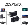 thumbnail image 3 of EcoNesxp Type German European Travel Adapter F 2 Outlets International Power Plug Pack Iceland Spain, 3 of 5