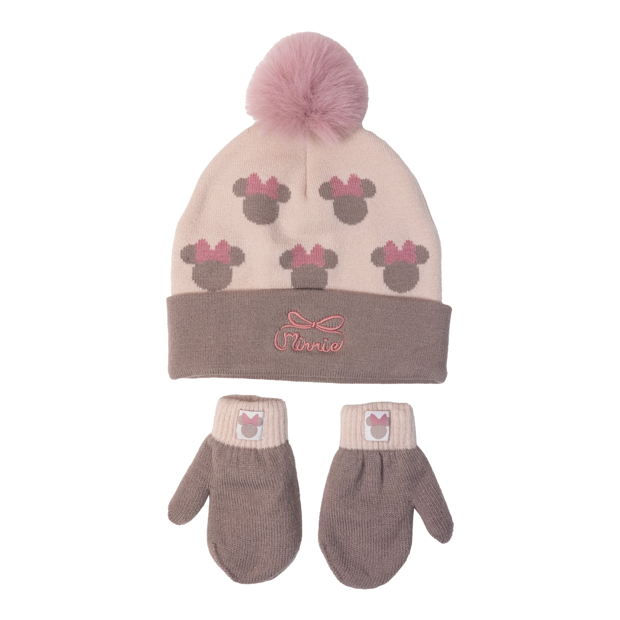 Minnie Mouse Character Toddler Beanie and Mittens 2-Piece Set