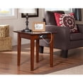 thumbnail image 4 of Home Square Set of 2 Walnut Full Size Murphy Bed Desk with Mattress & Side Table, 4 of 21