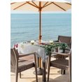 thumbnail image 2 of Outdoor Tablecloth with Umbrella Hole and Zipper, Christmas Tree Square Table Cloth 54x54 Inch Waterproof Tablecloth, Grey Retro Winter Ball Berry Snowflakes Picnic Table Cover for Patio Camping, 2 of 7
