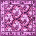 thumbnail image 1 of Ahgly Company Indoor Square Persian Purple Traditional Area Rugs, 8' Square, 1 of 4