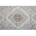 thumbnail image 2 of Feizy Francisco Transitional Medallion, Gray/Orange/Ivory, 1'6" x 1'6" Swatch Fade Stain Resistant Eco Friendly Southwestern Bordered Design Carpet for Living Dining Bed Room, 2 of 7