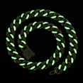 thumbnail image 3 of FEEL STYLE Male Zircon Fluorescence Cuban Chain Necklace for Men Women 12MM 18", 3 of 5