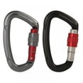 thumbnail image 5 of Shengshi Carabiner Clip D-Ring Locking Durable Strong and Light Large Carabiners Clip for Outdoor Camping Orange, 5 of 6
