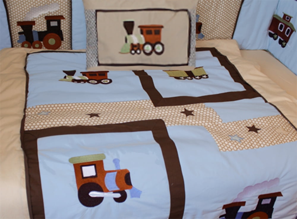 BabyFad Train 10 Piece Crib Bedding Set Walmart Canada