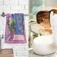 thumbnail image 7 of Yayeee 2 Pack Hand Towels for Bathroom 100% Cotton 16" x 28" Soft Absorbent Kitchen Towel, Purple Window Scene, 7 of 7