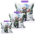 thumbnail image 4 of Hello Winter Scottish Terrier Frosty Morning Walk Welcome Snowy Christmas Pillow Cushion Double Sided Scottie Dog Lover Gifts Throw Pillow - 02018, 4 of 4