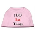 thumbnail image 1 of I Do Bad Things Screen Print Shirts Light Pink M (12), 1 of 1