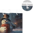 thumbnail image 5 of FREEAMG Christmas Snowman Shower Curtain - 72x72 Inch Waterproof Fabric Shower Curtains with 12 Hooks - Modern Home Bathroom Hotel Spa Decorations, 5 of 5