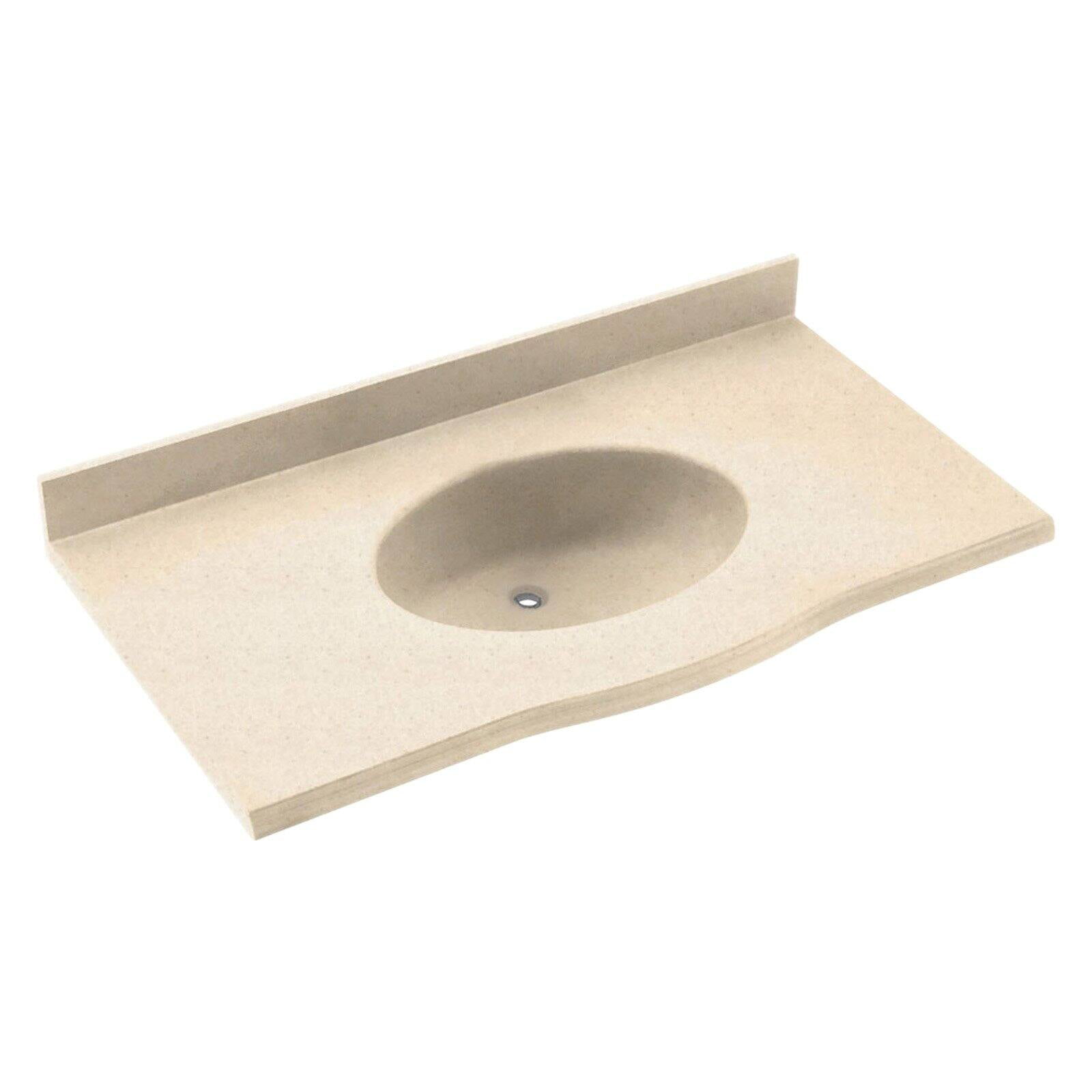 Swanstone 25W x 22.5D in. Europa Solid Surface Vanity Top