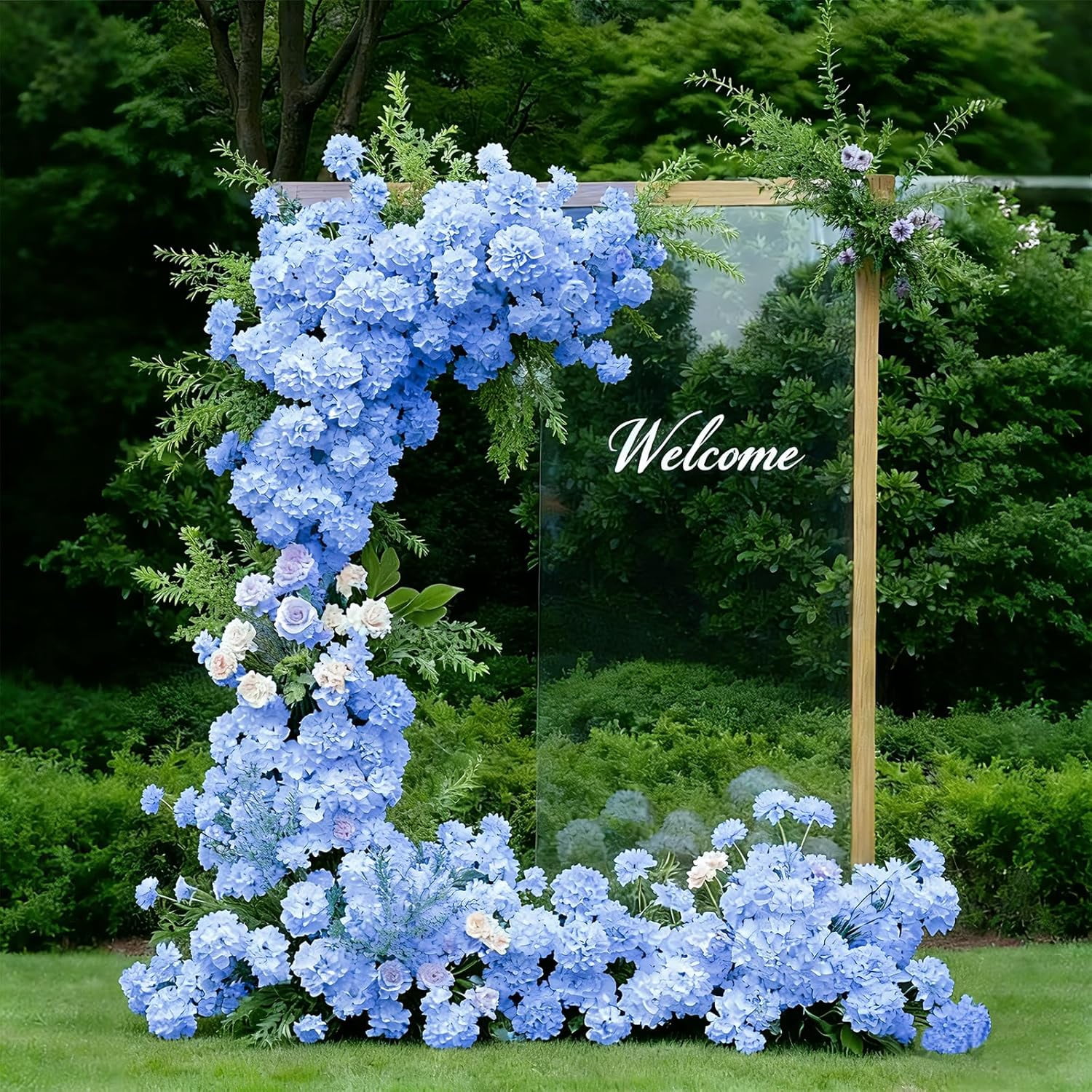 White Hydrangea Artificial Flowers Bulk, 60 Pcs Faux Hydrangea Flowers Heads, Artificial Fake Silk Hydrangea Flowers with Stems, White Flowers Artificial for Decoration Wedding Décor