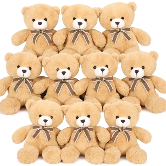 Tezituor 10 Packs Teddy Bears Bulk 12" Teddy Bear Stuffed Animals Plush Toy