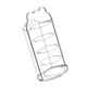 thumbnail image 3 of Estante para almacenar alimentos para uso en la cocina, organizador de platos de varios niveles en acero inoxidable Plata de 5 capas, 3 of 9