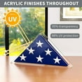 thumbnail image 5 of Acrylic Flag Display Box Triangles Flag Container Flag Storage Case with Cover, 5 of 9