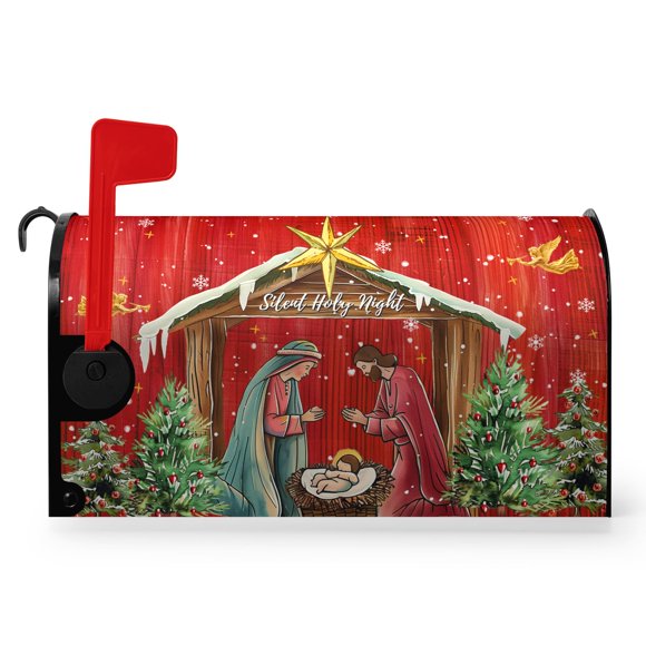 Funda para buzón Dacawin Holy Night Nativity, 53 x 46 cm