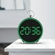 thumbnail image 5 of Reloj despertador digital LED con pantalla de temperatura, pantalla de espejo azul de 5.51", alimentado por USB, para oficina en casa en el dormitorio, herramienta de gestión del tiempo, 5 of 7