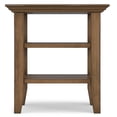 thumbnail image 4 of Trent Home Table d'Appoint Carré de Style Transitionnel en Bois de 19 Po, Brun Naturel Rustique, 4 of 9