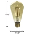 thumbnail image 2 of Vintage LED Medium Base Light Bulb, 2 of 2