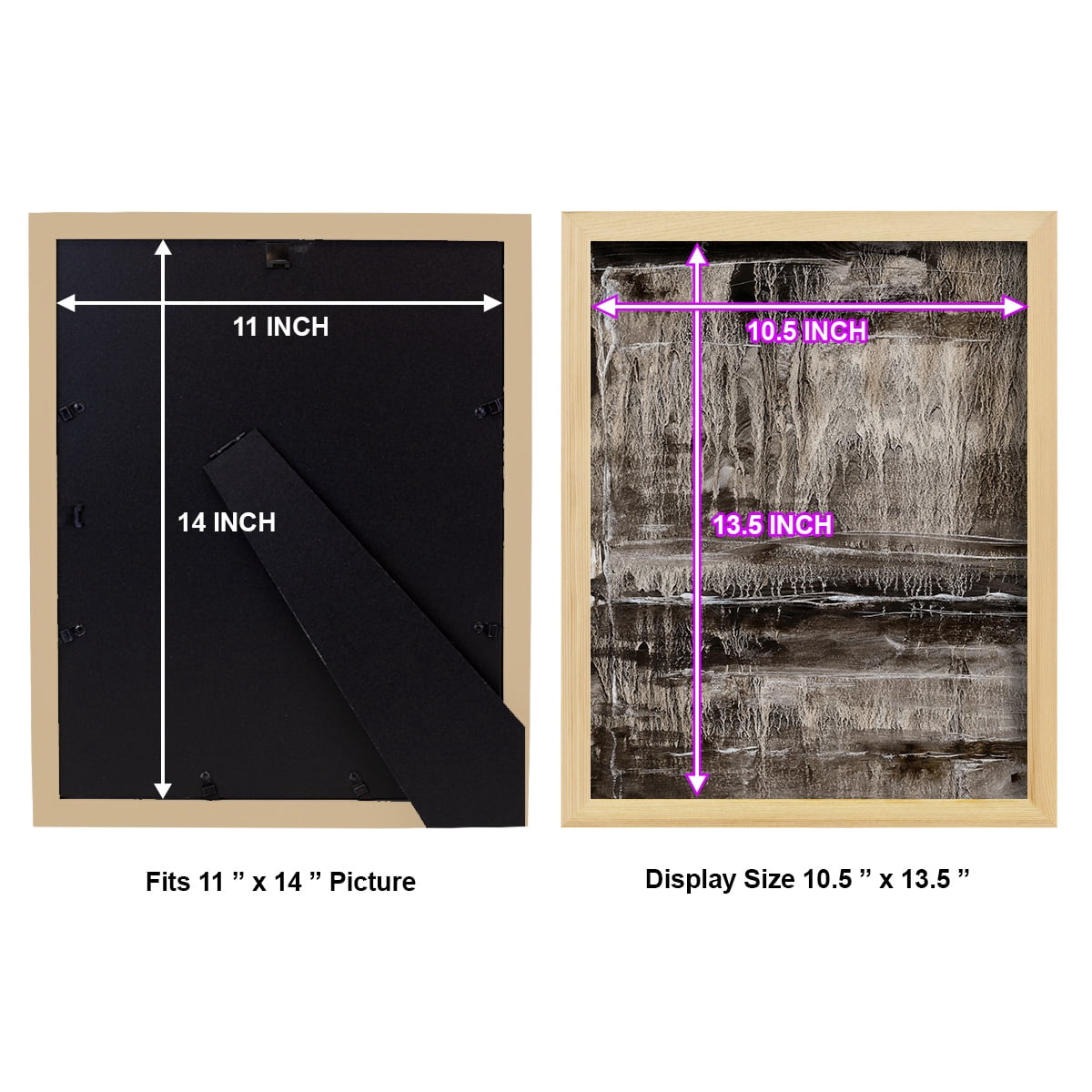 Continuum III -Framed Print w/glass-Natural Wood