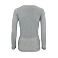 thumbnail image 2 of Womens Long Sleeve T Shirt With Super-Soft Stretch Fabric Round Neck T-Shirts, 2 of 4