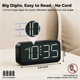 thumbnail image 2 of Reloj despertador digital Acedeck a pilas con 4 niveles de brillo, 2 of 9