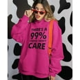 thumbnail image 2 of Tstars Women's Humorous Hoodie - '99% Chance I Don't Care' Printed Sweatshirt - Birthday & Christmas Apparel - Sarcastic Quote Tee - Perfect Gag Gift for Her - Comfy and Stylish Casual Wear, 2 of 6