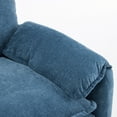 thumbnail image 6 of Kumix 38" Oversized Chenille Lounge Chair, Plush Reading Armchair with Thick Comfort Cushions, High Back Support & Wide Seat, Perfect Accent Chair for Modern Living Room, Compact Office, Blue, 6 of 7
