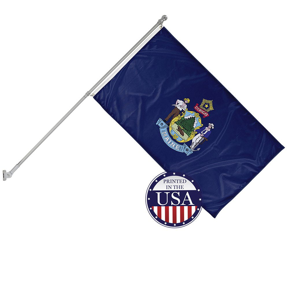 "MAINE" 3x5 ft flag polyester state ME 