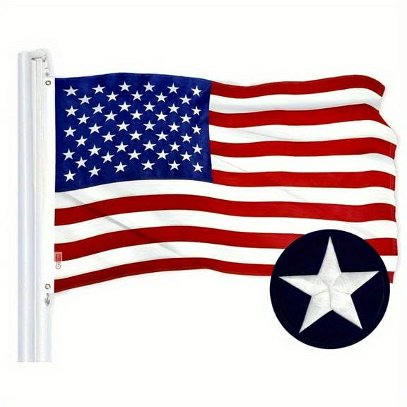 American Flag 3x5 - Premium Large US Flag 3x5 ft. Embroidered Stars and Sewn Stripes - Display with Pride