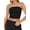Black, variant on Women'S Tube Tops Strapless Crop Tops Basic Backless Sleeveless Going Out Outfits Summer Clothes Light Blue XS