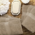 thumbnail image 4 of Premium Egyptian Cotton Highly Absorbent Assorted 6-Piece Plush Towel Set - 13" x 13", 4 of 6