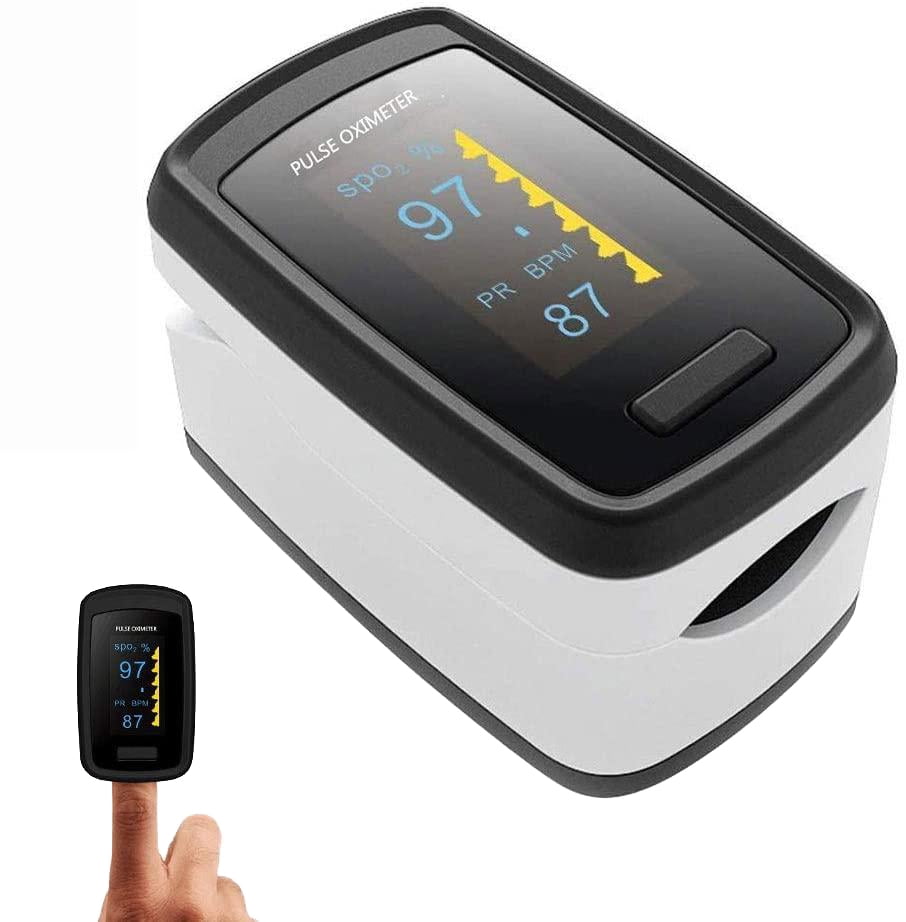 Pulse Oximeter Fingertip + 2AA batteries Saturation Oxygen Monitor