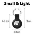 thumbnail image 5 of AirTag Accessories 2 Pack Black White, Easy Installation Shockproof Protective Cover, Waterproof Keychain Design for Wide Applications Including Backpacks, Car Keys, Compatible, 5 of 5