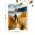 thumbnail image 3 of Qisvanset Framed Canvas Wall Art, 12x16 Inch Coastal Psalm Scripture Home Gift Wall Art, 3 of 5