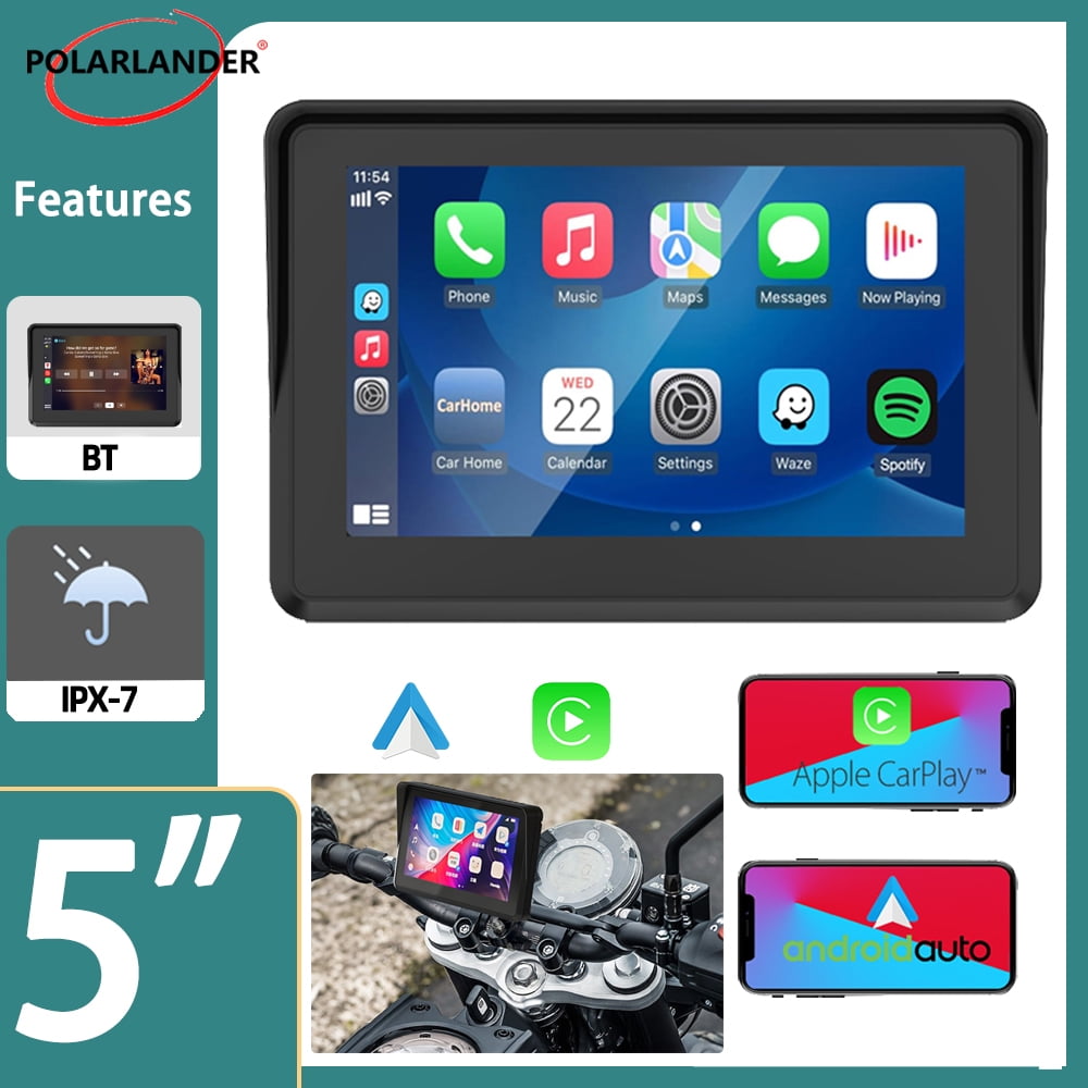 5" Waterproof Motorcycle GPS Navigator Wireless CarPlay Android Auto Huawei HiCar PND-Q5S