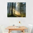 thumbnail image 2 of Creowell Canvas Print Fall Decor Scenic Path Through the Forest 20x16in, 2 of 3